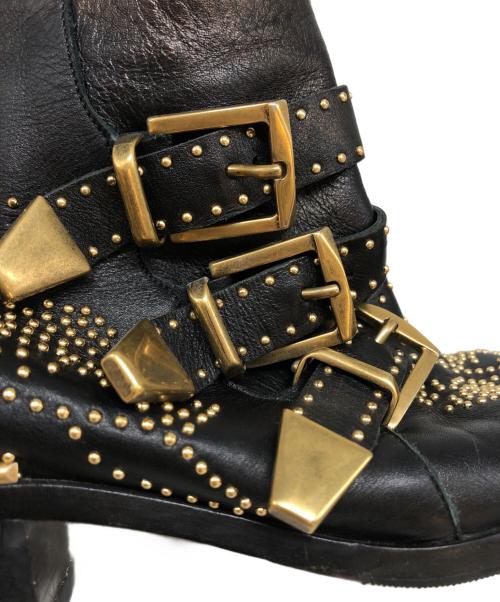 Chloe（クロエ）Chloe (クロエ) SUSANNAショートブーツ ブラック サイズ:SIZE 37の古着・服飾アイテム