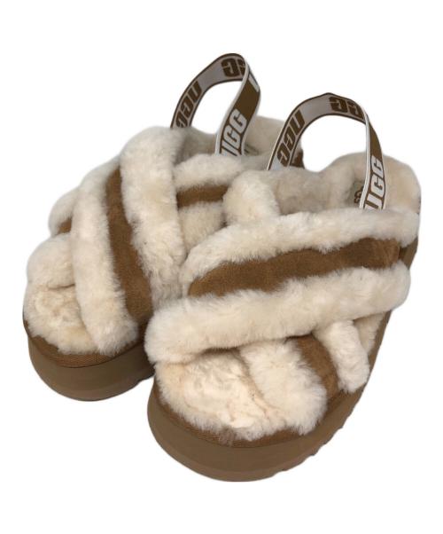 UGG（アグ）UGG (アグ) ディスコ クロス スライド ベージュ サイズ:24㎝の古着・服飾アイテム