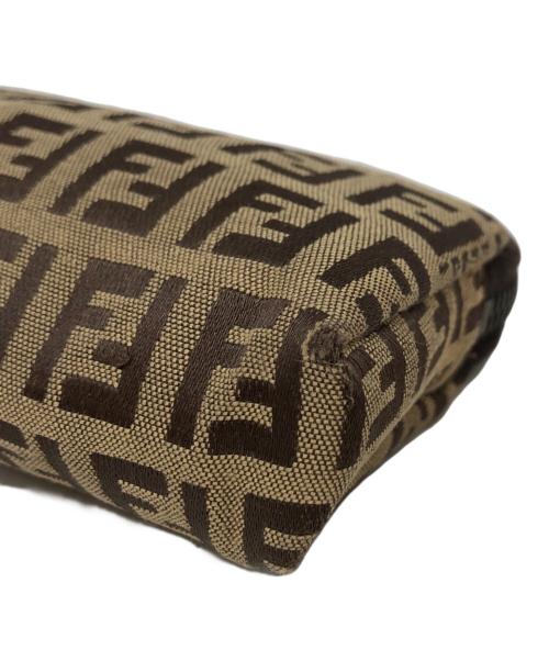 FENDI（フェンディ）FENDI (フェンディ) ズッキーノ柄ポーチ ブラウンの古着・服飾アイテム