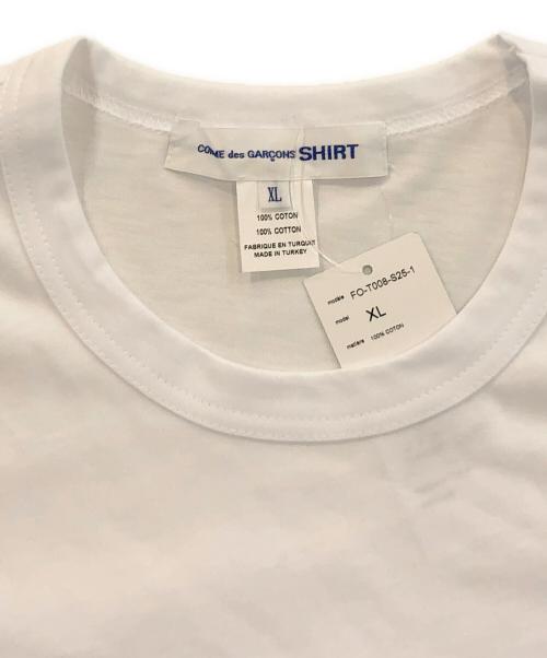 COMME des GARCONS SHIRT（コムデギャルソンシャツ）COMME des GARCONS SHIRT (コムデギャルソンシャツ) 25SS Collection  Digital Print Check2 Tee ホワイト サイズ:XLの古着・服飾アイテム