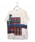 COMME des GARCONS SHIRT（コムデギャルソンシャツ）の古着「25SS Collection  Digital Print Check2 Tee」｜ホワイト