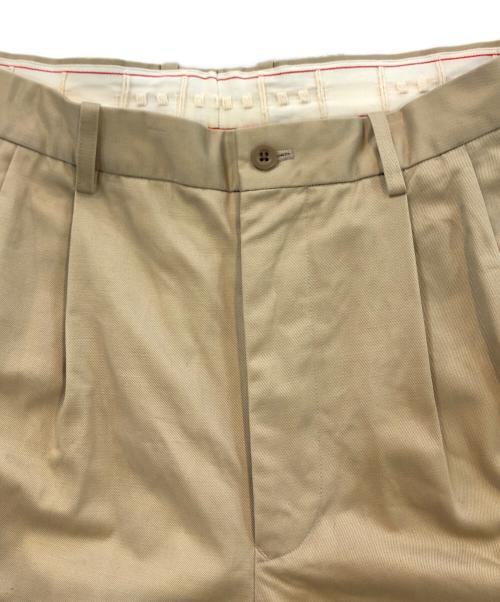 SCYE（サイ）SCYE (サイ) San Joaquin Cotton Tapered Pleated Trouser ベージュ サイズ:SIZE 101cm (W40)の古着・服飾アイテム