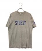 stussyステューシー）の古着「オールドロゴTシャツ」｜グレー