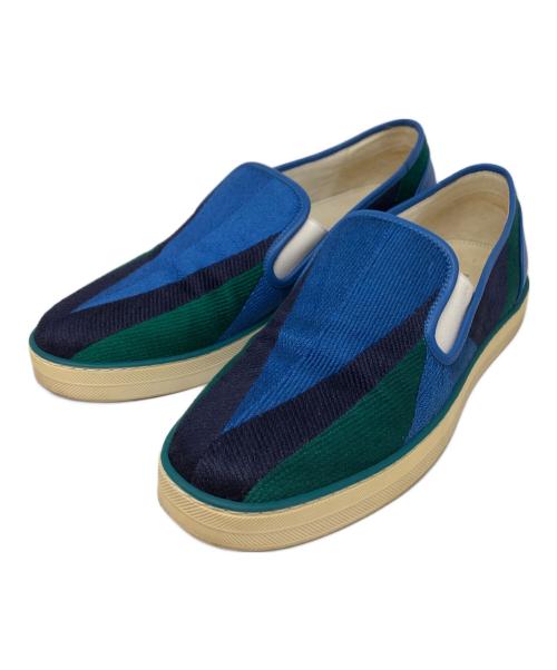 BOTTEGA VENETA（ボッテガベネタ）BOTTEGA VENETA (ボッテガベネタ) スリッポン ブルー サイズ:37の古着・服飾アイテム