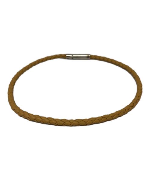 TOD'S（トッズ）TOD'S (トッズ) ウーブンレザー ブレスレット ベージュの古着・服飾アイテム