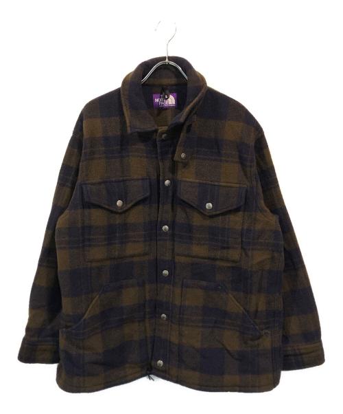 THE NORTHFACE PURPLELABEL（ザ・ノースフェイス パープルレーベル）THE NORTHFACE PURPLELABEL (ザ・ノースフェイス パープルレーベル) ウールフィールドCPOジャケット ブラウン サイズ:Mの古着・服飾アイテム