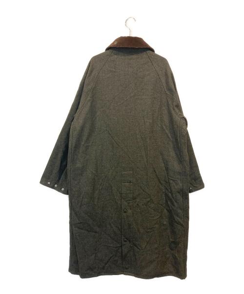 Barbour（バブアー）Barbour (バブアー) ウールツイードオーバーサイズバーレーコート グレー サイズ:SIZE 36の古着・服飾アイテム
