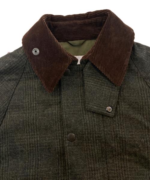 Barbour（バブアー）Barbour (バブアー) ウールツイードオーバーサイズバーレーコート グレー サイズ:SIZE 36の古着・服飾アイテム