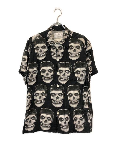 WACKO MARIA（ワコマリア）WACKO MARIA (ワコマリア) スカルリーゼントシャツ ブラック サイズ:Mの古着・服飾アイテム