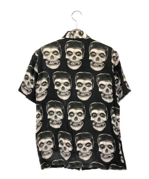 WACKO MARIA（ワコマリア）WACKO MARIA (ワコマリア) スカルリーゼントシャツ ブラック サイズ:Mの古着・服飾アイテム