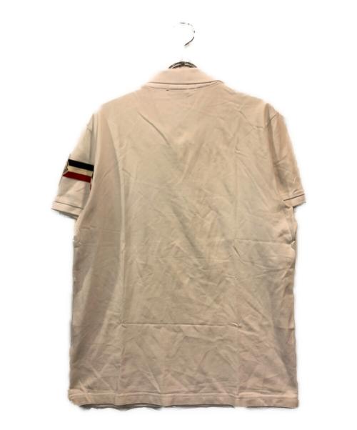 MONCLER（モンクレール）MONCLER (モンクレール) ポロシャツ ホワイト サイズ:Mの古着・服飾アイテム