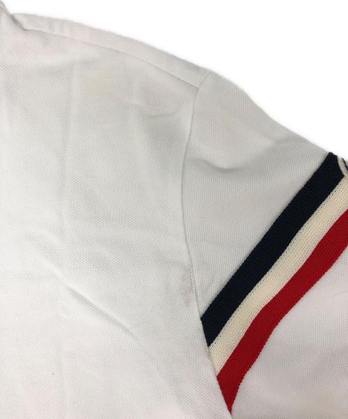MONCLER（モンクレール）MONCLER (モンクレール) ポロシャツ ホワイト サイズ:Mの古着・服飾アイテム