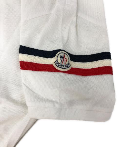 MONCLER（モンクレール）MONCLER (モンクレール) ポロシャツ ホワイト サイズ:Mの古着・服飾アイテム