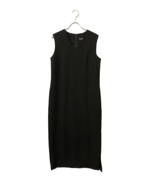 BLENHEIM（ブレンヘイム）BLENHEIM (ブレンヘイム) サイドスリットVネックノースリーブワンピース ブラック サイズ:Mの古着・服飾アイテム