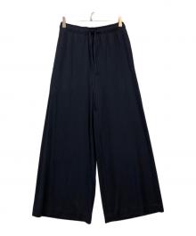 POLO RALPH LAUREN（ポロ・ラルフローレン）の古着「レーヨンワイドパンツ」｜ネイビー