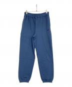 RUSSELL ATHLETICラッセルアスレチック）の古着「ロゴ刺繍スウェットパンツ」｜ブルー