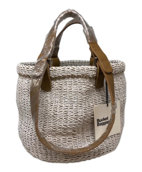 Bucket Baggage（バケットバゲージ）bucket baggage (バケットバゲージ) Hand&Shoulder Basket Medium ホワイト 未使用品の古着・服飾アイテム