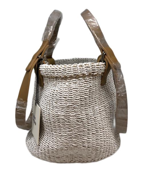 Bucket Baggage（バケットバゲージ）bucket baggage (バケットバゲージ) Hand&Shoulder Basket Medium ホワイト 未使用品の古着・服飾アイテム