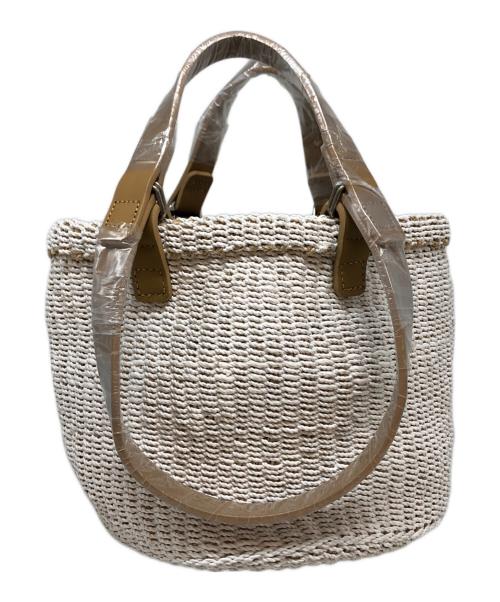 Bucket Baggage（バケットバゲージ）bucket baggage (バケットバゲージ) Hand&Shoulder Basket Medium ホワイト 未使用品の古着・服飾アイテム