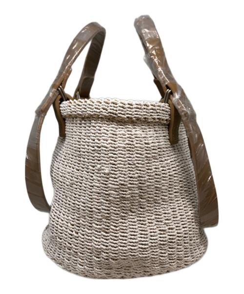Bucket Baggage（バケットバゲージ）bucket baggage (バケットバゲージ) Hand&Shoulder Basket Medium ホワイト 未使用品の古着・服飾アイテム