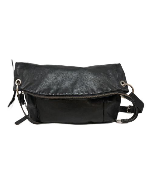 Felisi（フェリージ）Felisi (フェリージ) レザーショルダーバッグ ブラックの古着・服飾アイテム