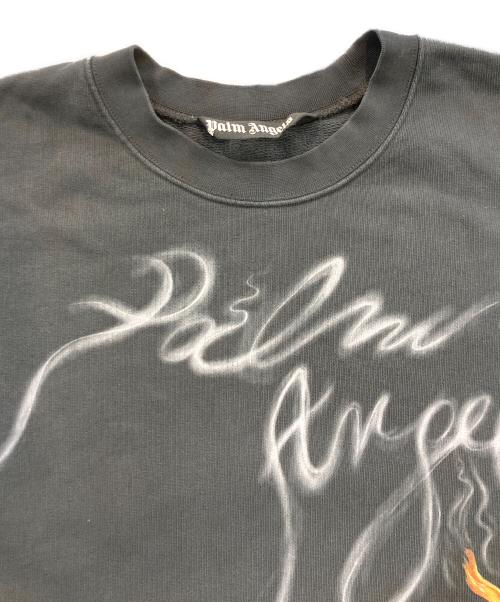 Palm Angels（パーム エンジェルス）Palm Angels (パーム エンジェルス) Black sweatshirt with FOGGY PA print ブラック サイズ:Mの古着・服飾アイテム