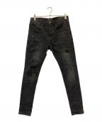 PURPLE BRANDパープルブランド）の古着「デニムパンツ」｜ブラック