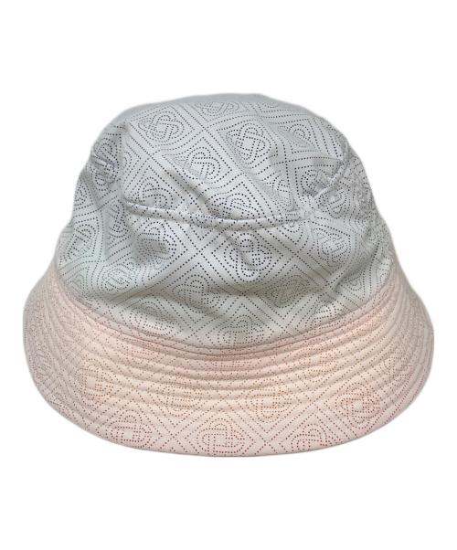 CASABLANCA（カサブランカ）CASABLANCA (カサブランカ) LASER CUT GRADIENT BUCKET HAT ホワイト サイズ:M/Lの古着・服飾アイテム