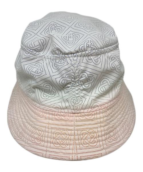CASABLANCA（カサブランカ）CASABLANCA (カサブランカ) LASER CUT GRADIENT BUCKET HAT ホワイト サイズ:M/Lの古着・服飾アイテム