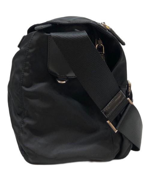 PRADA（プラダ）PRADA (プラダ) ナイロンショルダーバッグ ブラックの古着・服飾アイテム