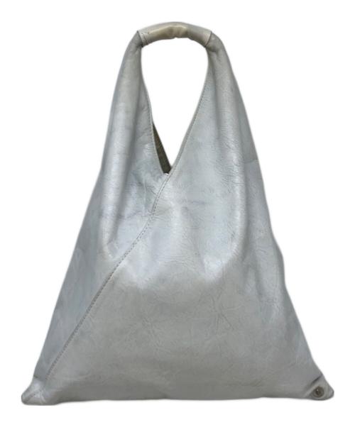 MM6 Maison Margiela（エムエムシックスメゾンマルジェラ）MM6 Maison Margiela (エムエムシックスメゾンマルジェラ) レザージャパニーズトートバッグ ホワイトの古着・服飾アイテム