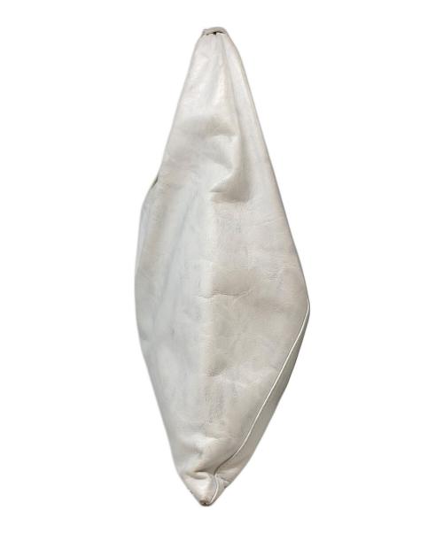 MM6 Maison Margiela（エムエムシックスメゾンマルジェラ）MM6 Maison Margiela (エムエムシックスメゾンマルジェラ) レザージャパニーズトートバッグ ホワイトの古着・服飾アイテム