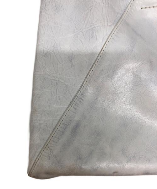 MM6 Maison Margiela（エムエムシックスメゾンマルジェラ）MM6 Maison Margiela (エムエムシックスメゾンマルジェラ) レザージャパニーズトートバッグ ホワイトの古着・服飾アイテム