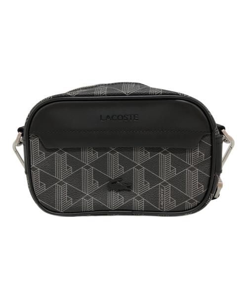 LACOSTE（ラコステ）LACOSTE (ラコステ) ザ ブレンド グレインテクスチャーショルダーバッグ ブラックの古着・服飾アイテム