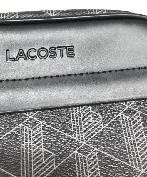 LACOSTE（ラコステ）LACOSTE (ラコステ) ザ ブレンド グレインテクスチャーショルダーバッグ ブラックの古着・服飾アイテム