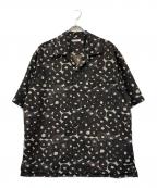 HERALBONYヘラルボニー）の古着「オープンカラーシャツ「（無題）（丸）」」｜ブラック