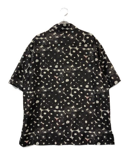 HERALBONY（ヘラルボニー）HERALBONY (ヘラルボニー) オープンカラーシャツ「（無題）（丸）」 ブラック サイズ:FREEの古着・服飾アイテム