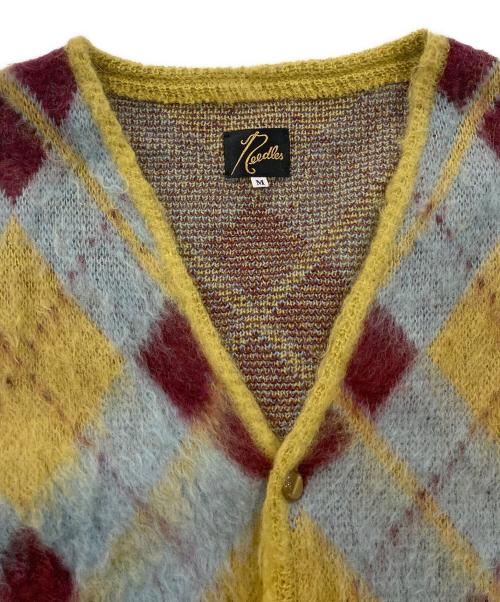 Needles（ニードルズ）Needles (ニードルズ) MOHAIR CARDIGAN ARGYLE カーキ サイズ:SIZE Mの古着・服飾アイテム