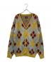 Needles（ニードルズ）の古着「MOHAIR CARDIGAN ARGYLE」｜カーキ