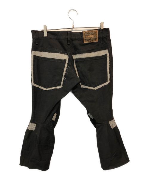 NEMETH（ネメス）Nemeth (ネメス) 立体裁断ブラックデニム ブラック サイズ:Mの古着・服飾アイテム