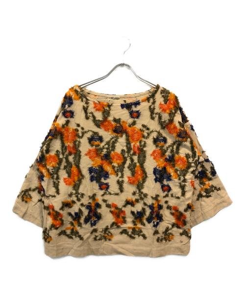 45R（フォーティファイブ・アール）45R (フォーティファイブ・アール) 歳時記ブラウス ベージュ サイズ:SIZE 0の古着・服飾アイテム