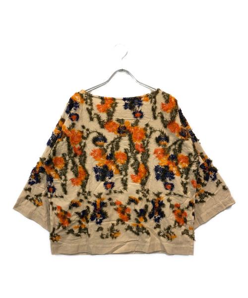 45R（フォーティファイブ・アール）45R (フォーティファイブ・アール) 歳時記ブラウス ベージュ サイズ:SIZE 0の古着・服飾アイテム