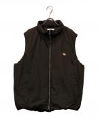 DANTONダントン）の古着「スタンドカラーダウンベスト」｜グレー