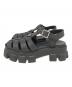 PRADA (プラダ) モノリス ラバー サンダル ブラック サイズ:SIZE 37：50000円