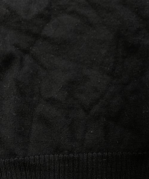 yohji yamamoto+noir（ヨウジヤマモトプリュスノアール）yohji yamamoto+Noir (ヨウジヤマモトプリュスノアール) アシンメトリーニット ブラック サイズ:SIZE 2の古着・服飾アイテム