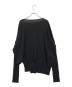 yohji yamamoto+Noir (ヨウジヤマモトプリュスノアール) アシンメトリーニット ブラック サイズ:SIZE 2：10000円