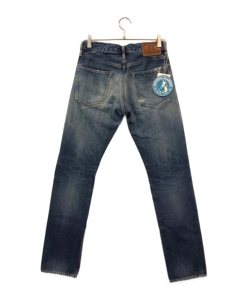 Hysteric Glamour（ヒステリックグラマー）Hysteric Glamour (ヒステリックグラマー) リペア加工スタッズデニムパンツ インディゴ サイズ:SIZE 71cm (W28)の古着・服飾アイテム