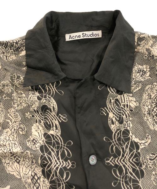 Acne studios（アクネ ストゥディオス）ACNE STUDIOS (アクネ ストゥディオス) 24ssフローラルプリントシャツ ブラック サイズ:SIZE 48の古着・服飾アイテム