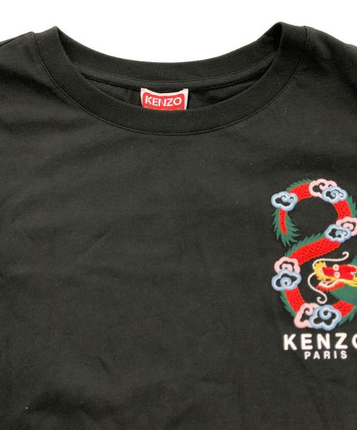KENZO（ケンゾー）KENZO (ケンゾー) ドラゴン刺繍Tシャツ ブラック サイズ:Lの古着・服飾アイテム