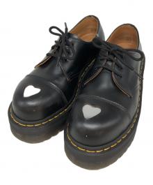 Dr.Martens×mademe（ドクターマーチン）の古着「3ホールハートメタルプレートシューズ」｜ブラック